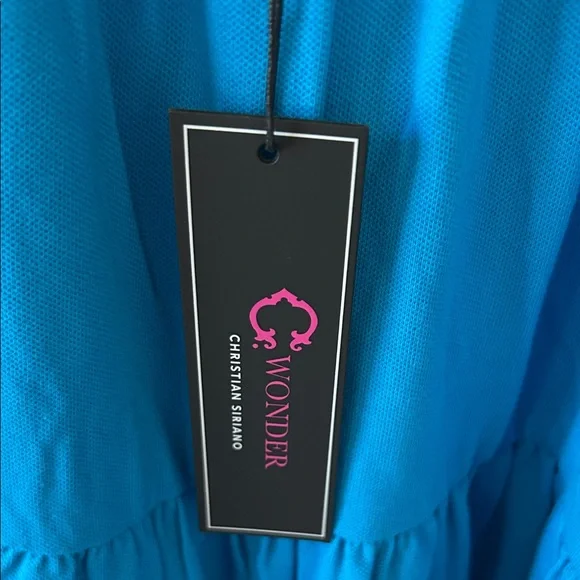 Christian Siriano Blue Maxi Dress - Picture 3 of 3